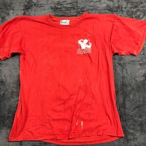 Magic Power Status Samoa T Shirt Mens XL Red Pua Samoa Plumeria Graphic